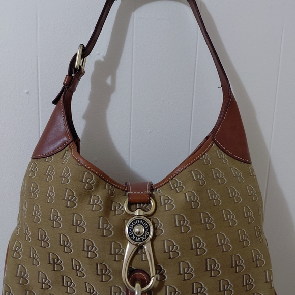 Dooney & Bourke Handbags - Dooney & Bourke Brown Monogram Hobo Bag